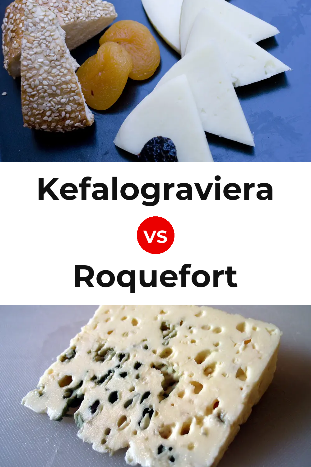 Kefalograviera Cheese vs Roquefort Cheese Pinterest comparison