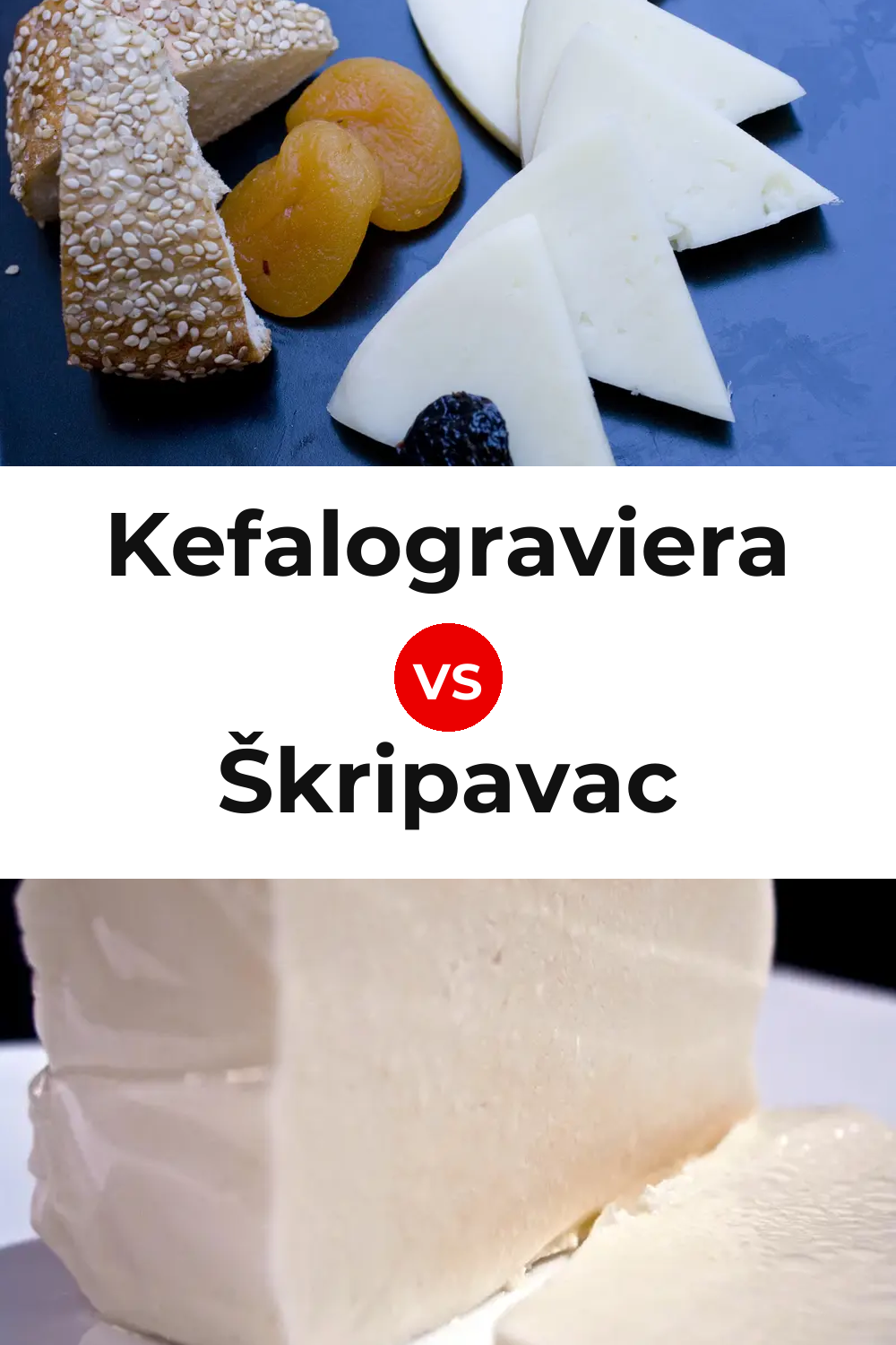 Kefalograviera Cheese vs Škripavac Cheese Pinterest comparison