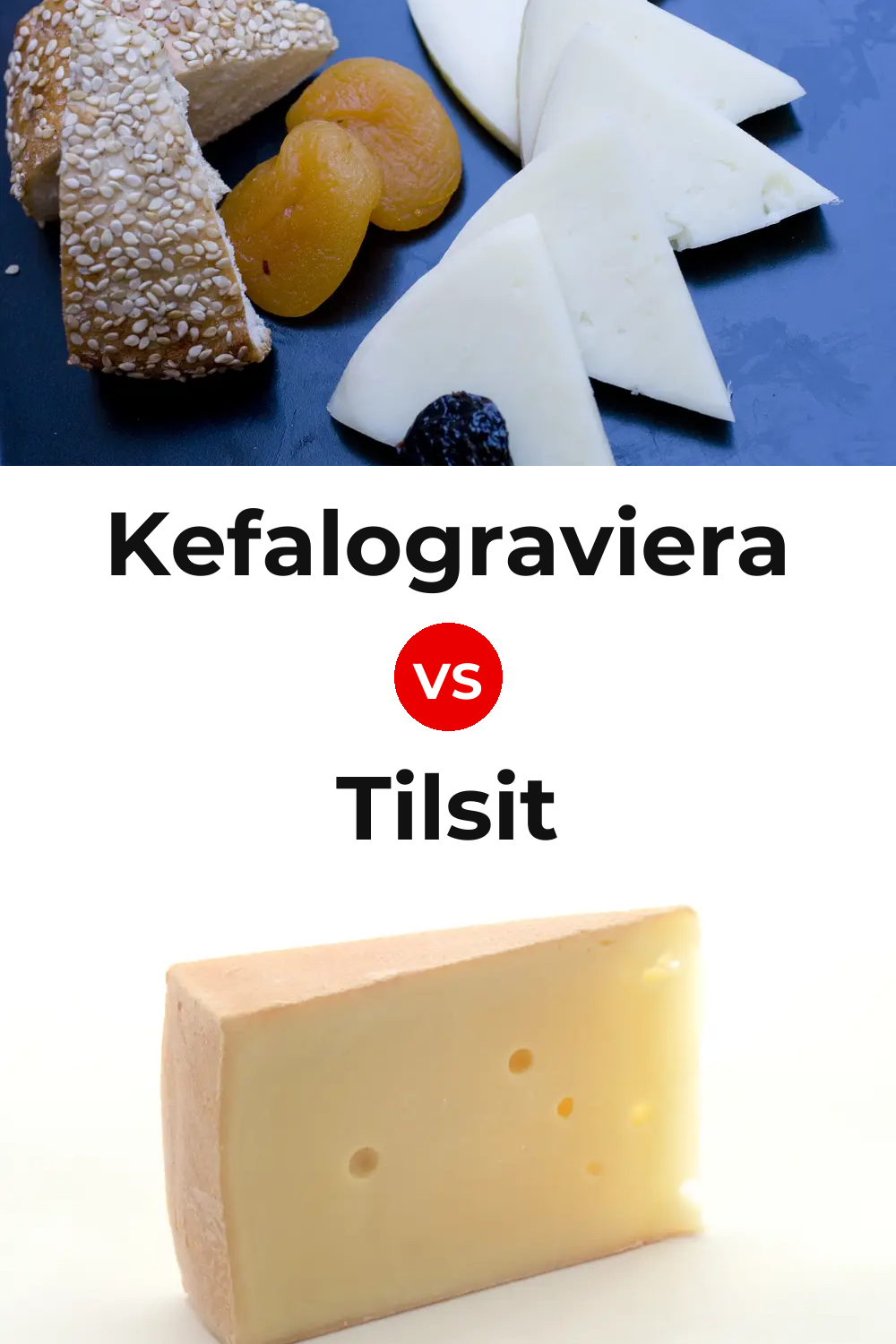 Kefalograviera Cheese vs Tilsit Cheese Pinterest comparison