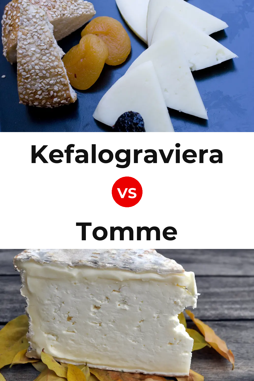 Kefalograviera Cheese vs Tomme Cheese Pinterest comparison