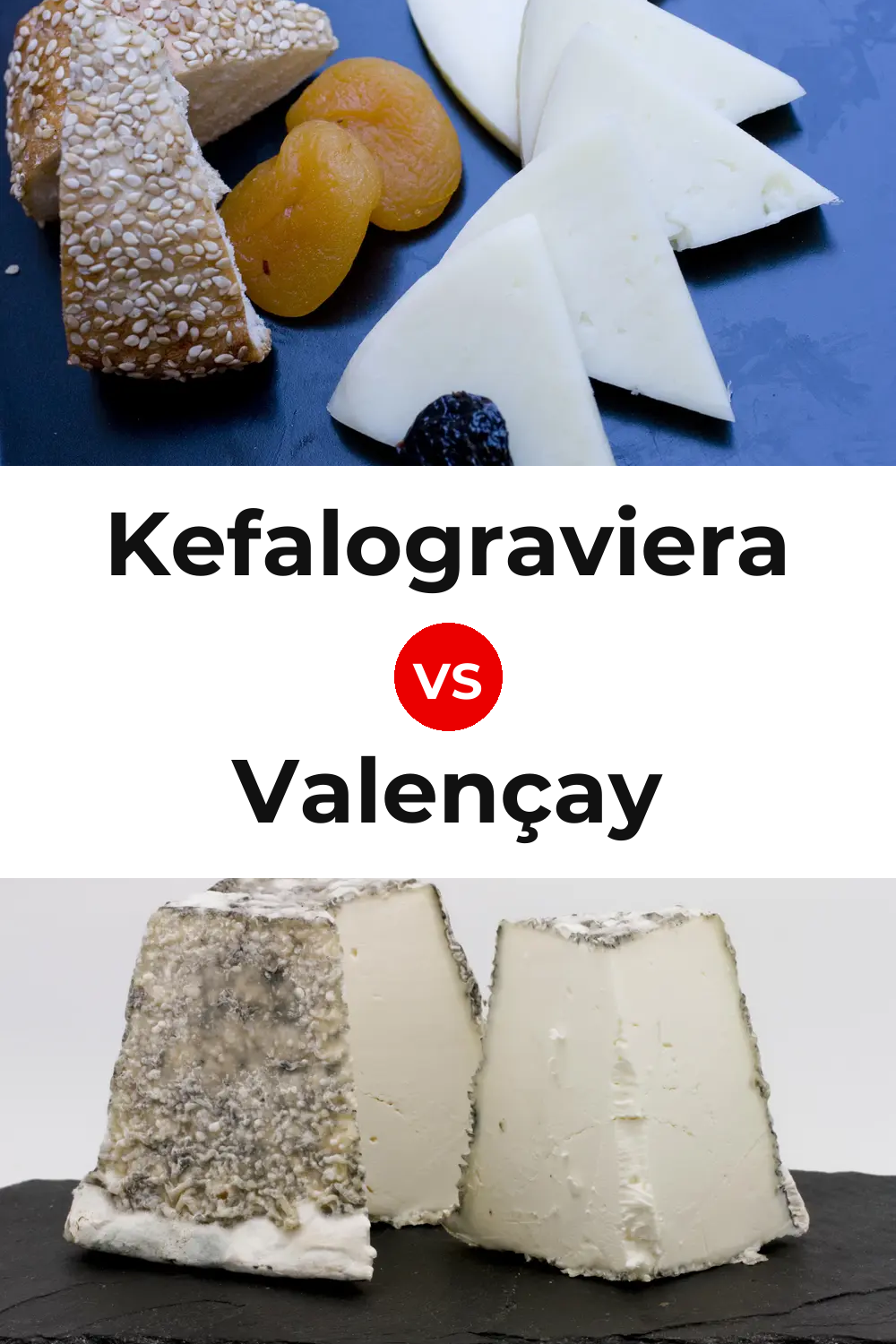 Kefalograviera Cheese vs Valençay Cheese Pinterest comparison