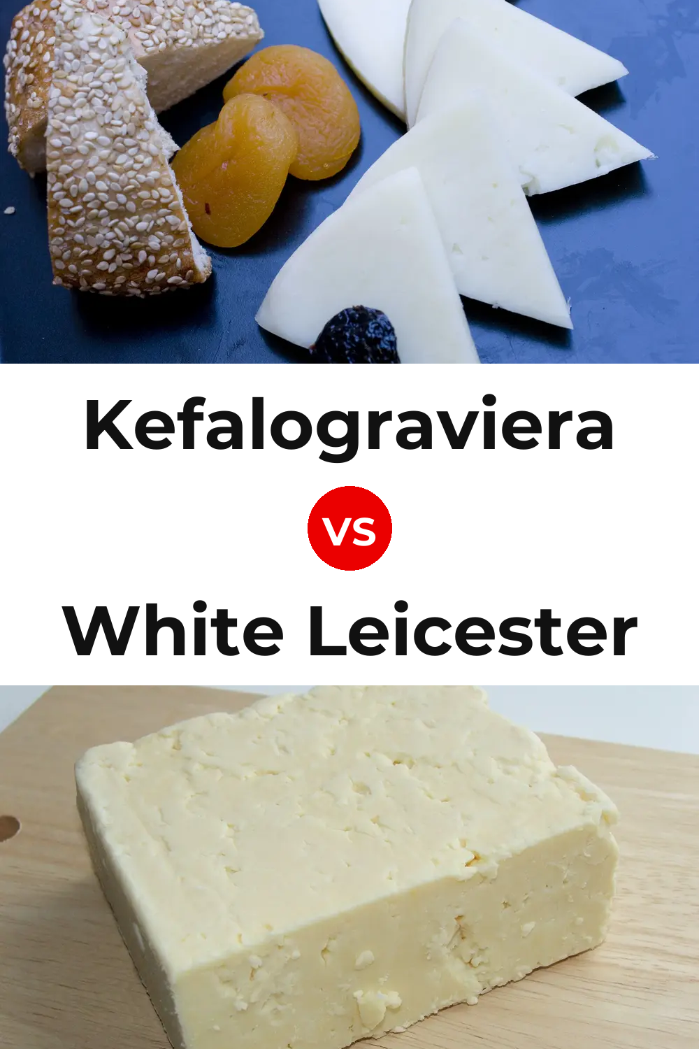 Kefalograviera Cheese vs White Leicester Cheese Pinterest comparison