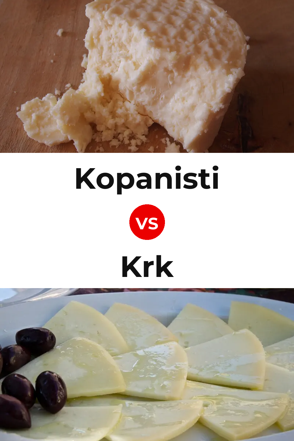 Kopanisti Cheese vs Krk Cheese Pinterest comparison