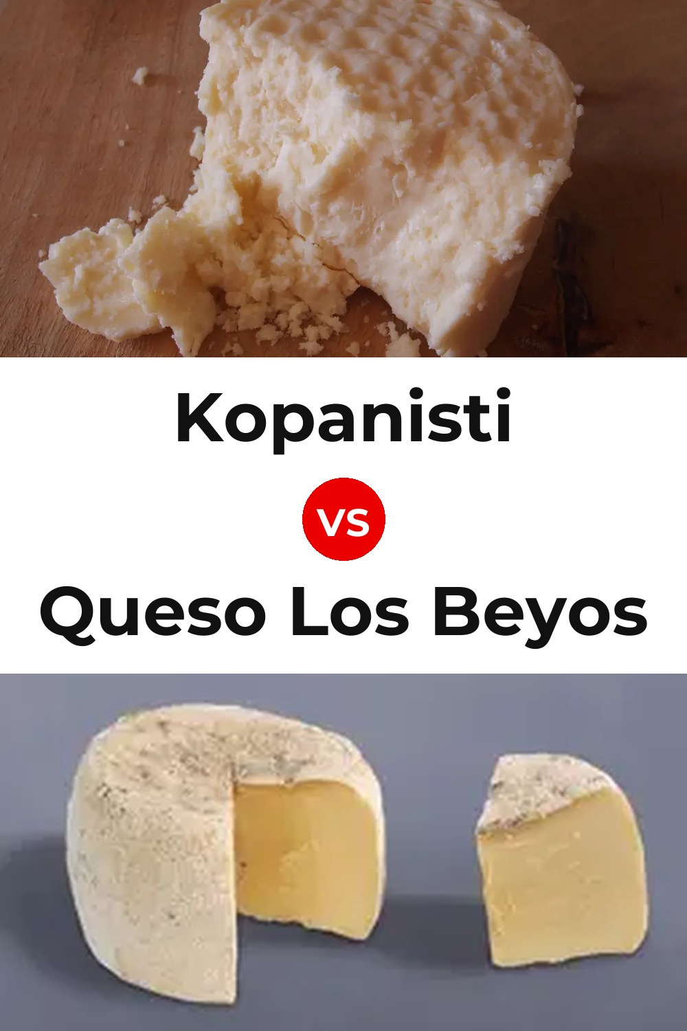 Kopanisti Cheese vs Queso Los Beyos Pinterest comparison