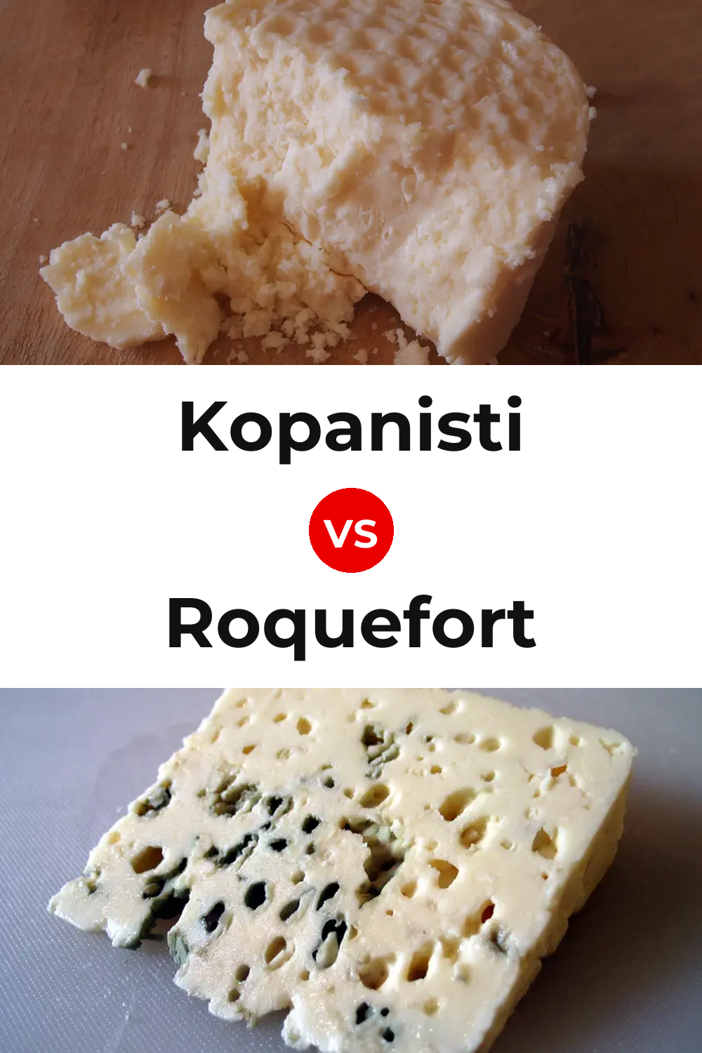 Kopanisti Cheese vs Roquefort Cheese Pinterest comparison