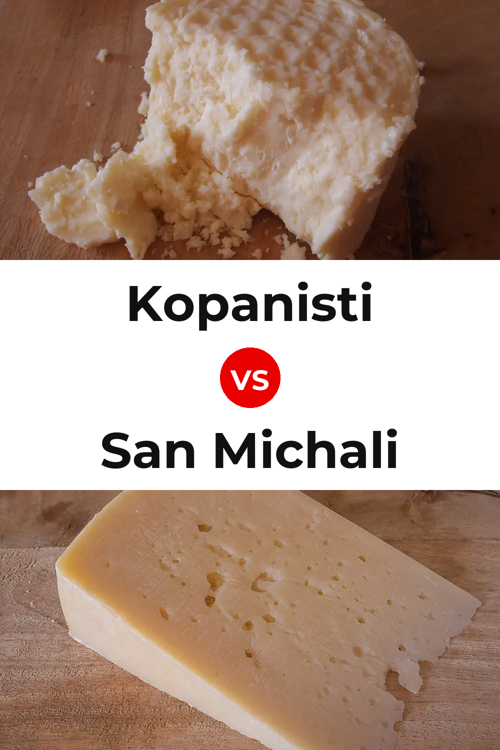 Kopanisti Cheese vs San Michali Cheese Pinterest comparison