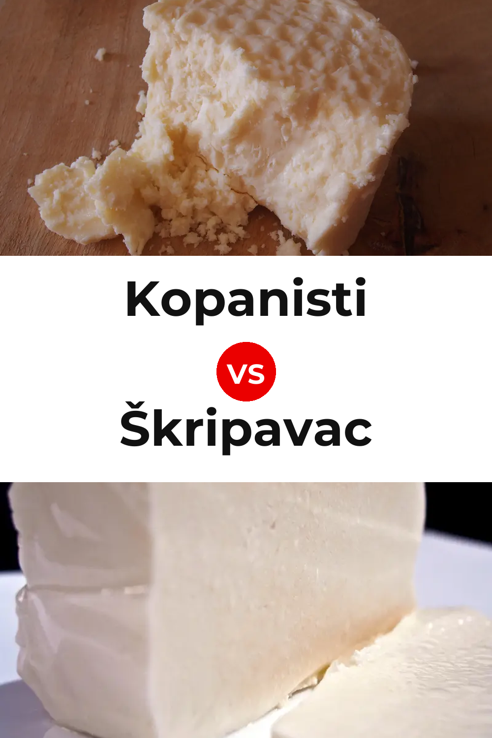 Kopanisti Cheese vs Škripavac Cheese Pinterest comparison
