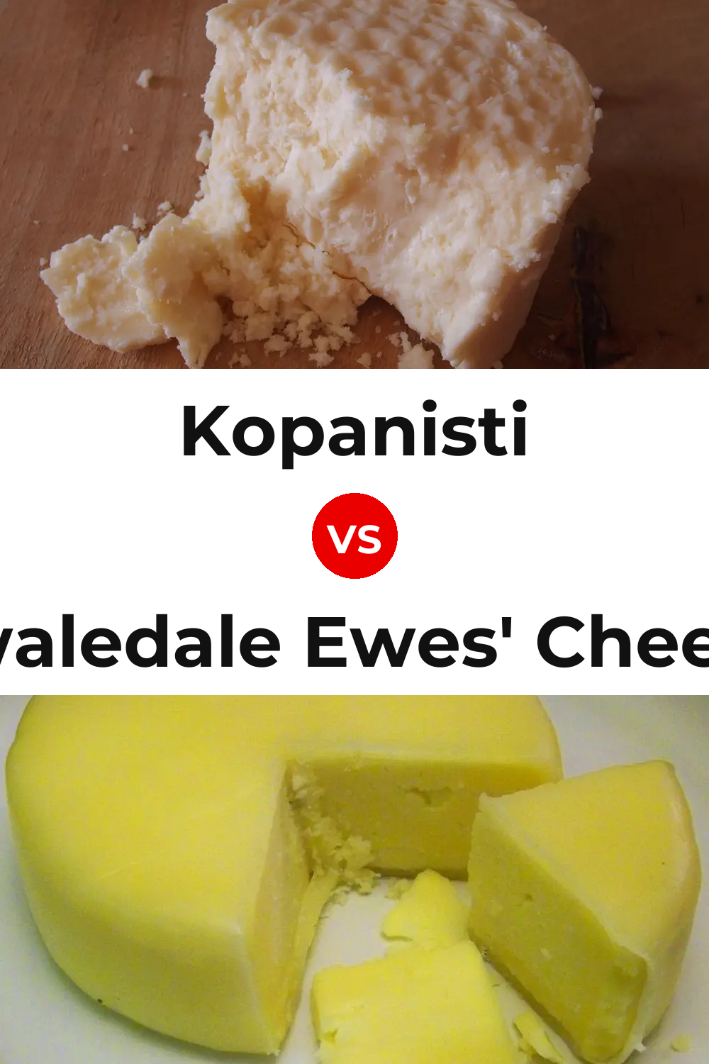 Kopanisti Cheese vs Swaledale Ewes' Cheese Pinterest comparison