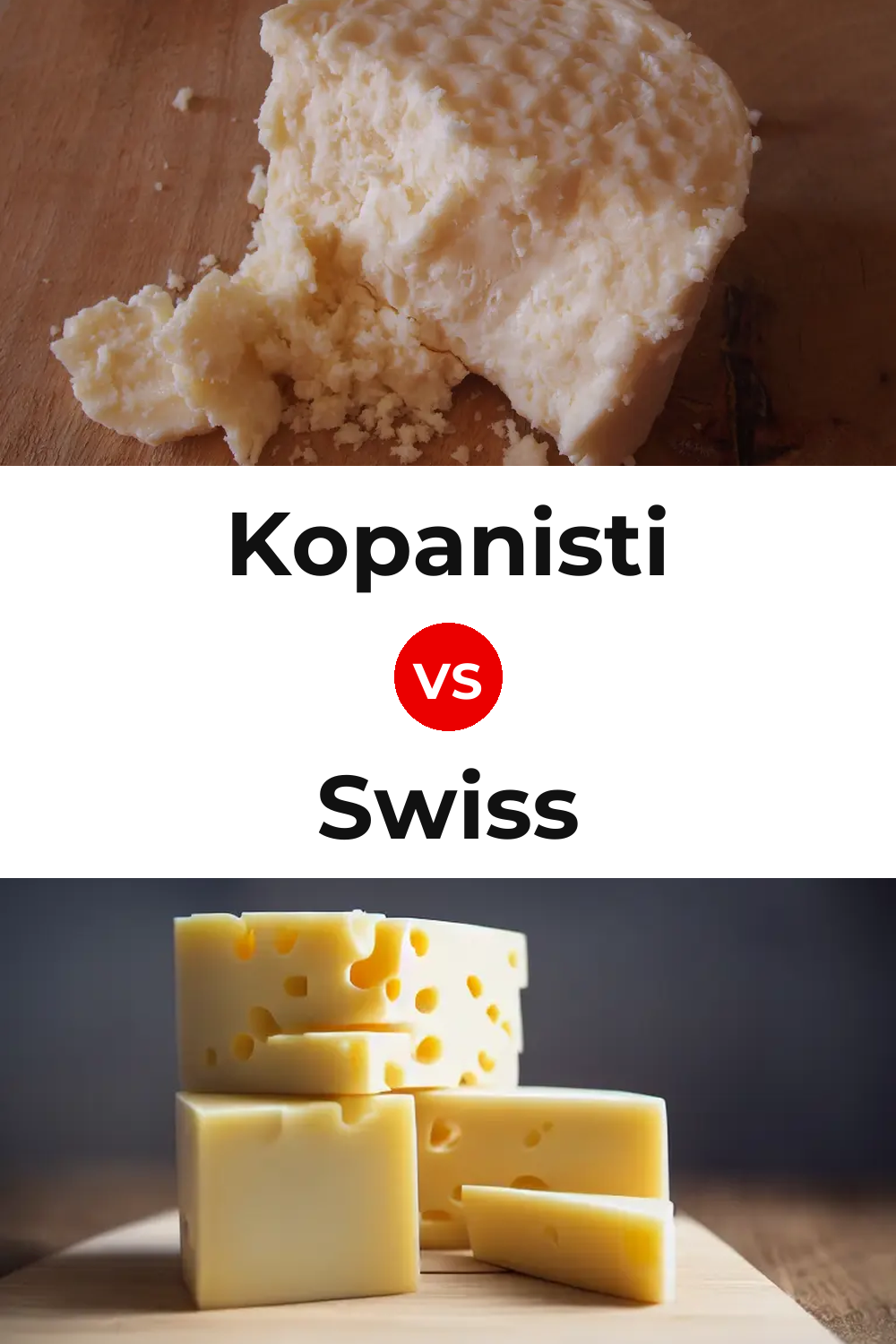 Kopanisti Cheese vs Swiss Cheese Pinterest comparison
