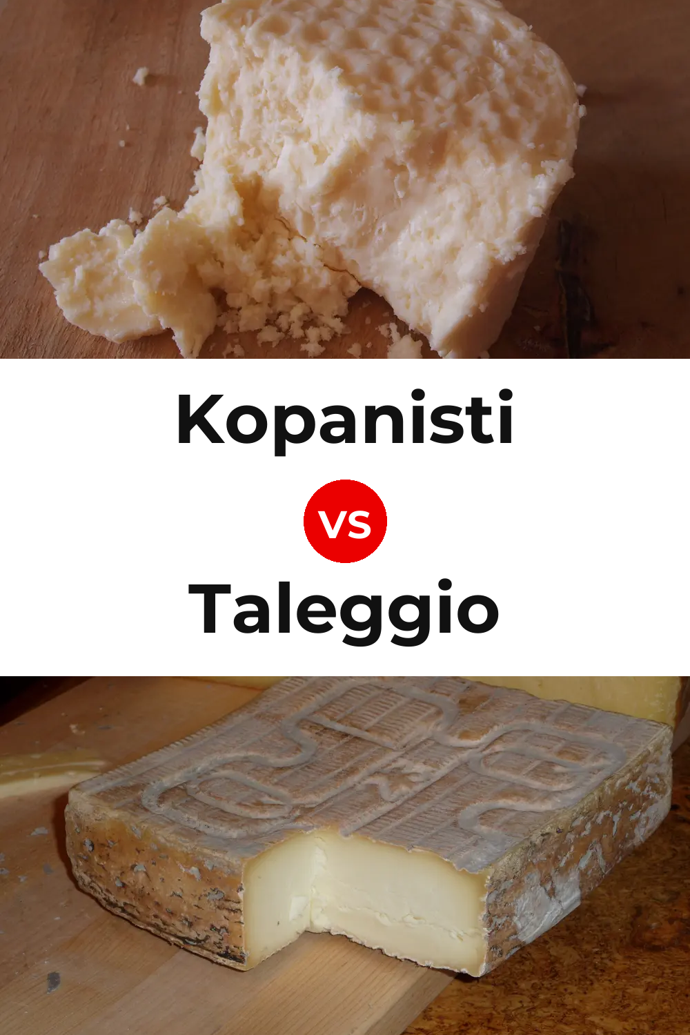 Kopanisti Cheese vs Taleggio Cheese Pinterest comparison