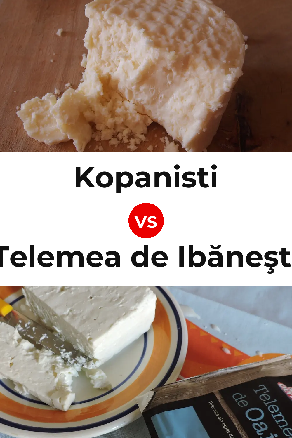 Kopanisti Cheese vs Telemea de Ibăneşti Cheese Pinterest comparison