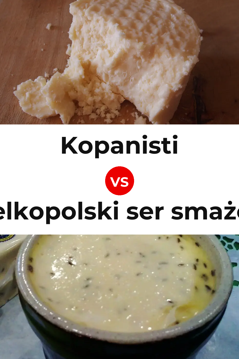 Kopanisti Cheese vs Wielkopolski ser smażony Cheese Pinterest comparison