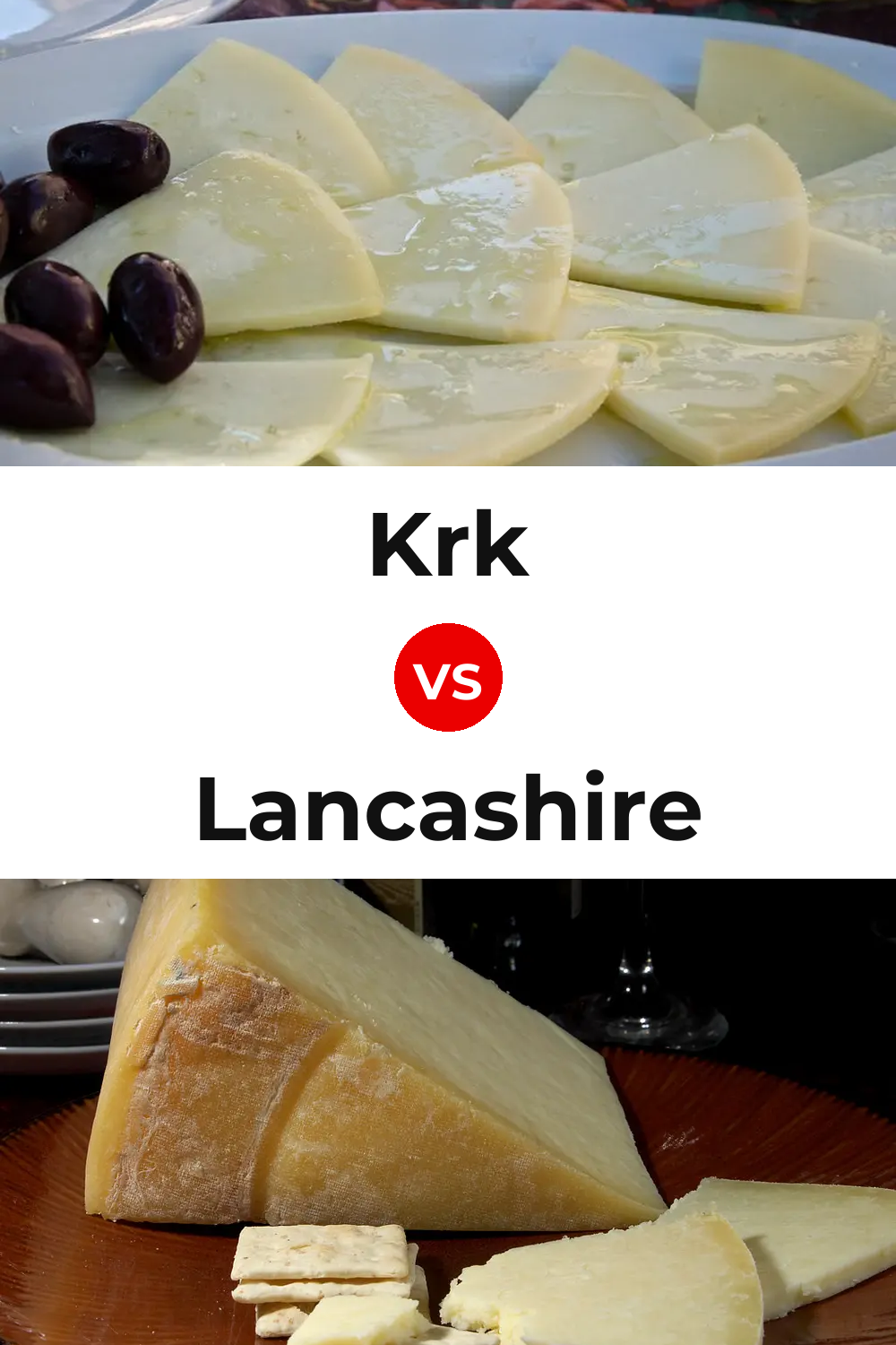 Krk Cheese vs Lancashire Cheese Pinterest comparison