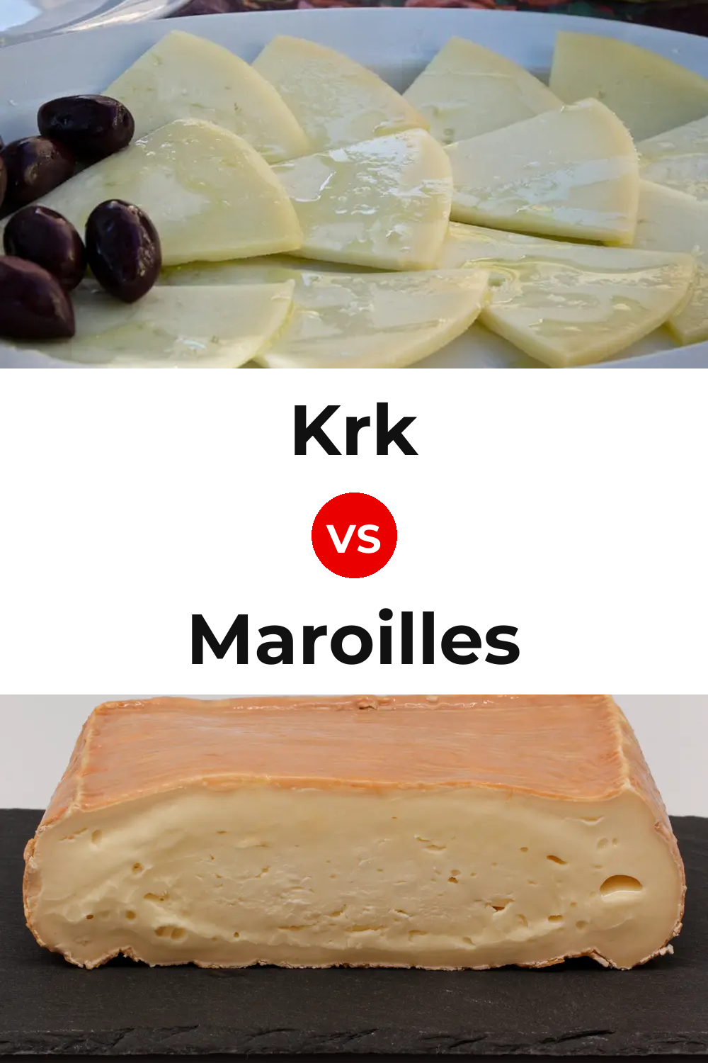 Krk Cheese vs Maroilles Cheese Pinterest comparison