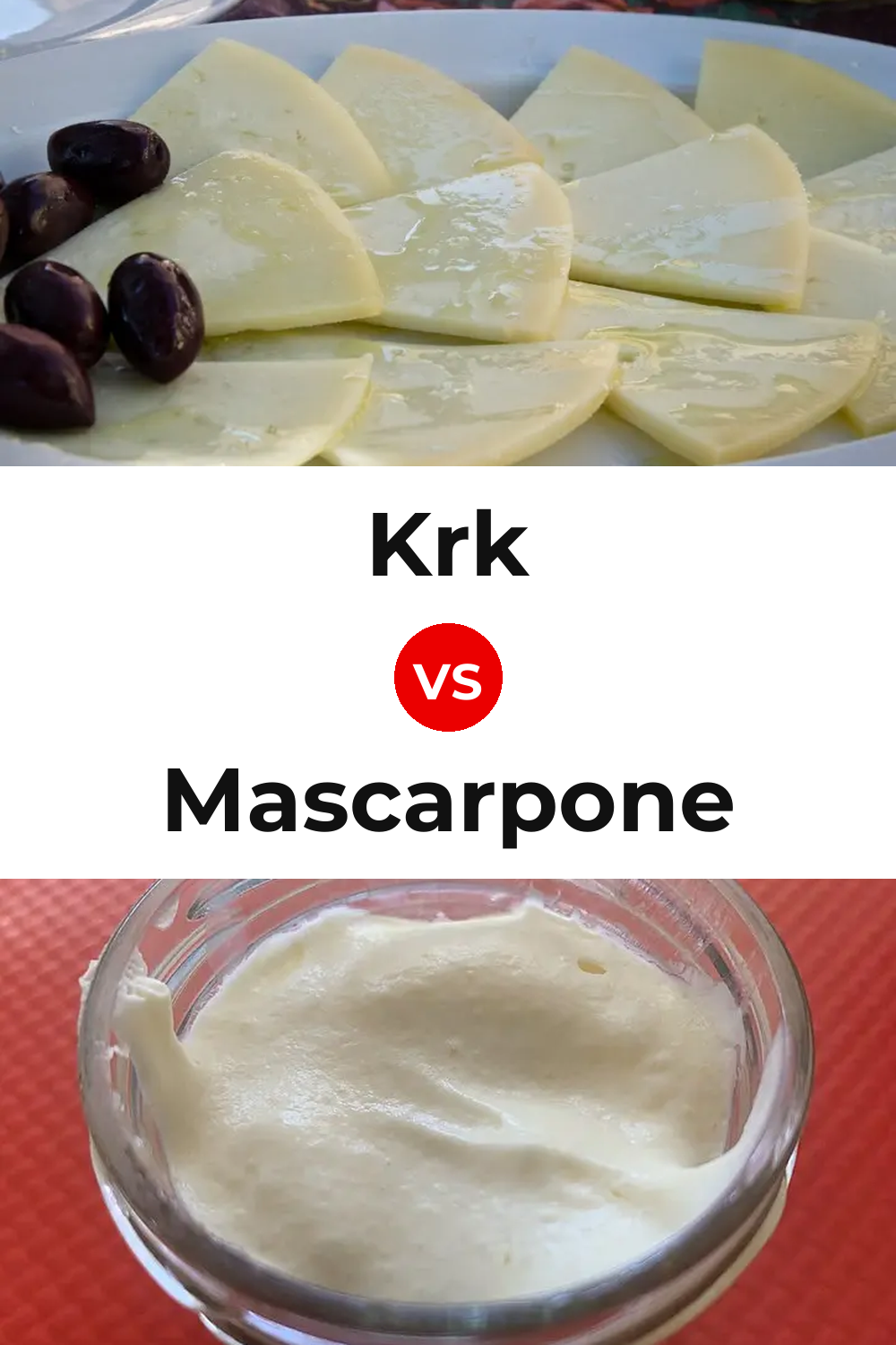 Krk Cheese vs Mascarpone Cheese Pinterest comparison