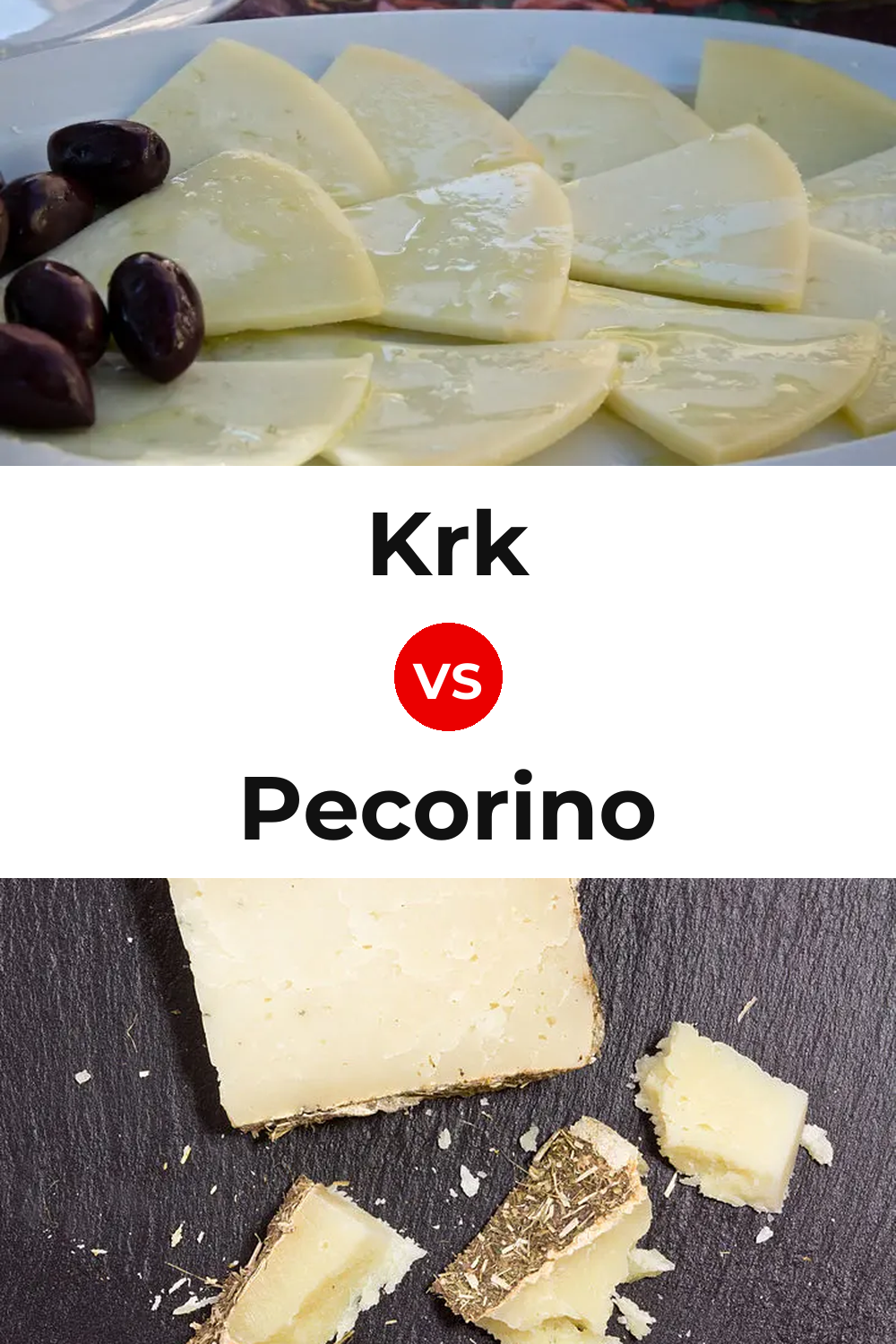 Krk Cheese vs Pecorino Cheese Pinterest comparison