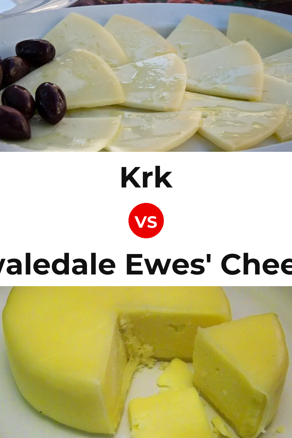 Krk Cheese vs Swaledale Ewes' Cheese Pinterest comparison