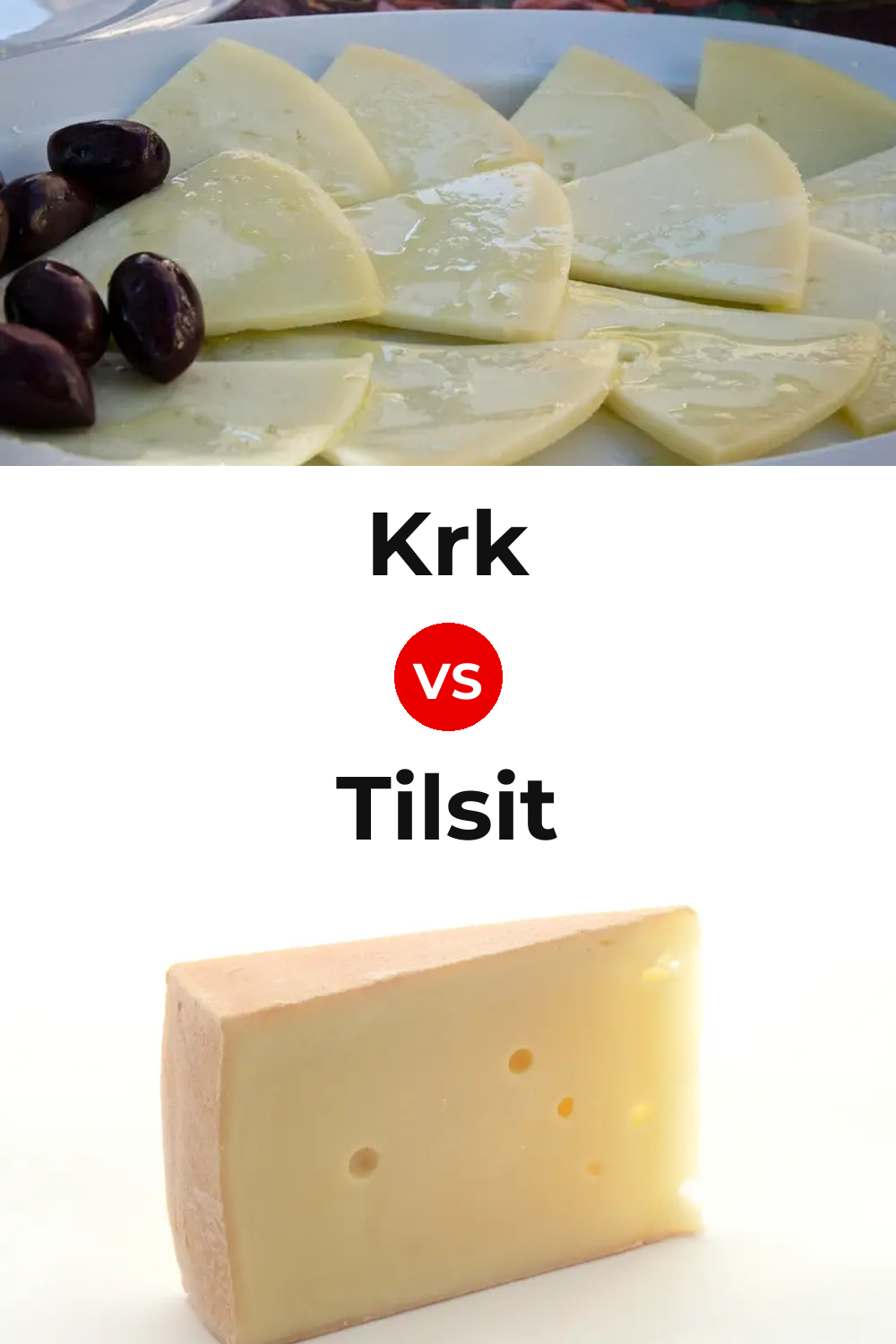 Krk Cheese vs Tilsit Cheese Pinterest comparison