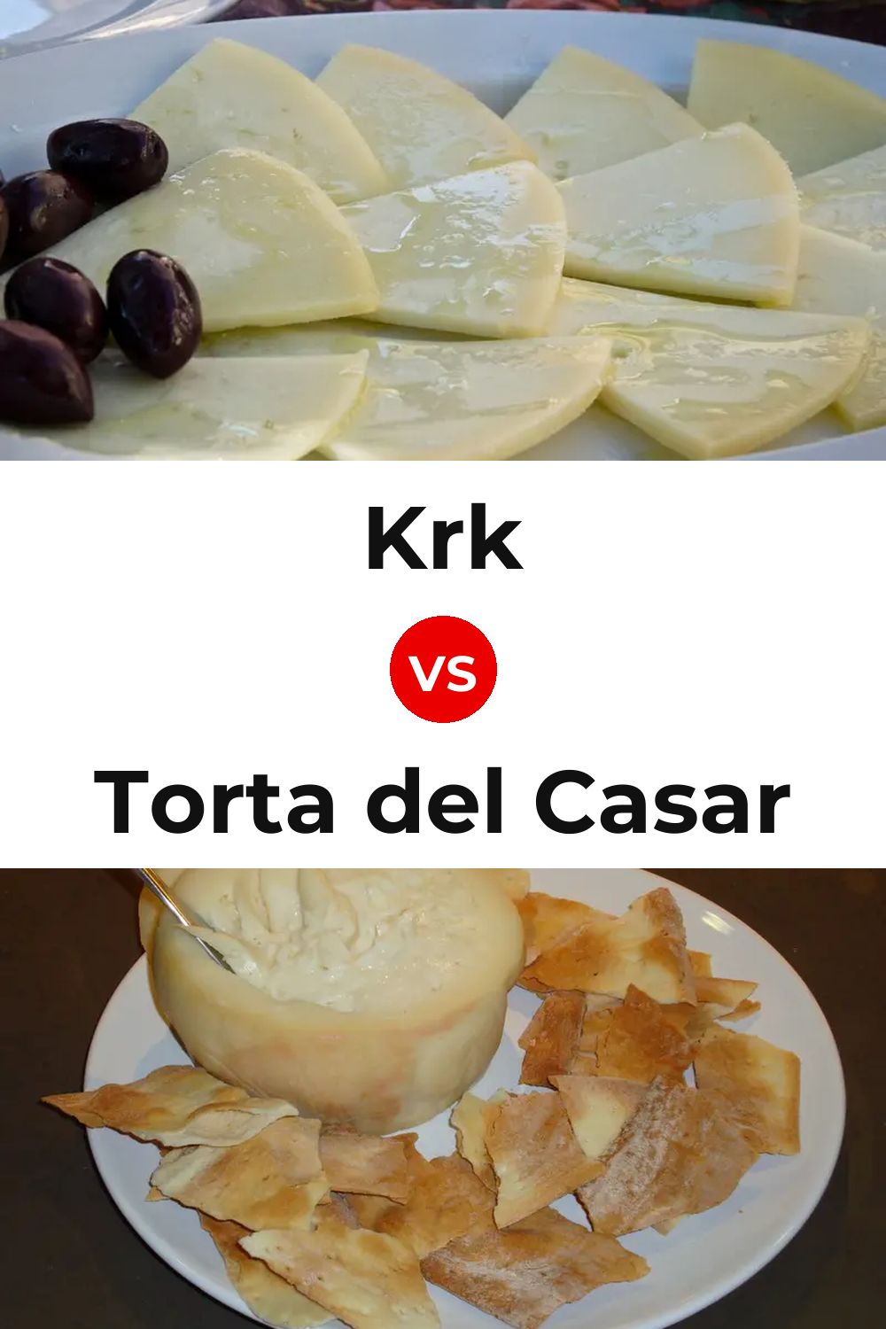 Krk Cheese vs Torta del Casar Cheese Pinterest comparison