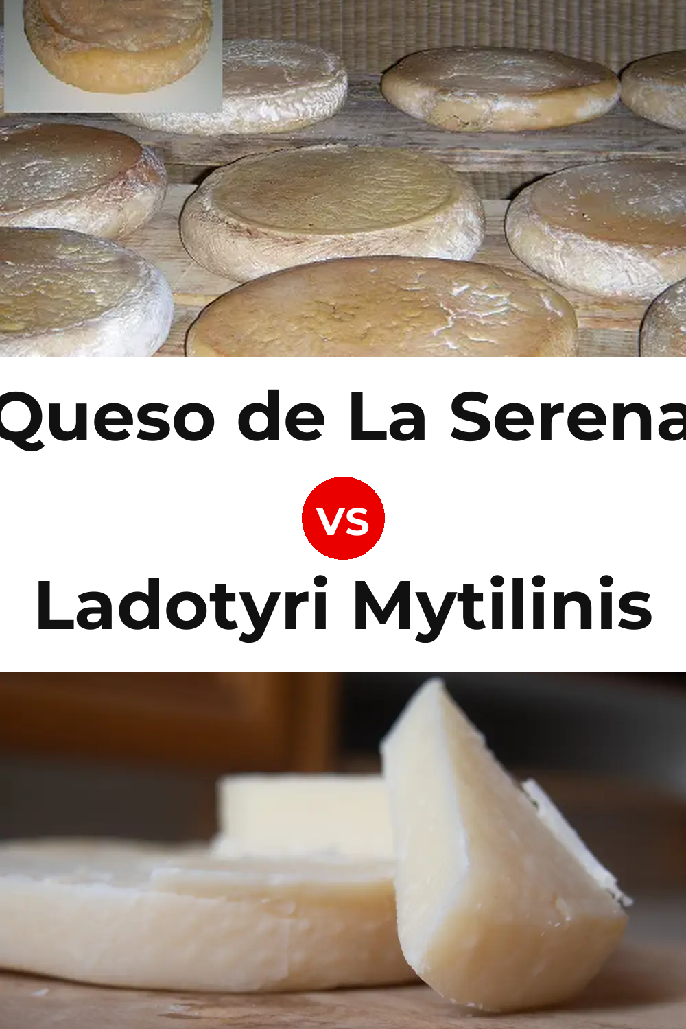 Queso de La Serena vs Ladotyri Mytilinis Cheese Pinterest comparison
