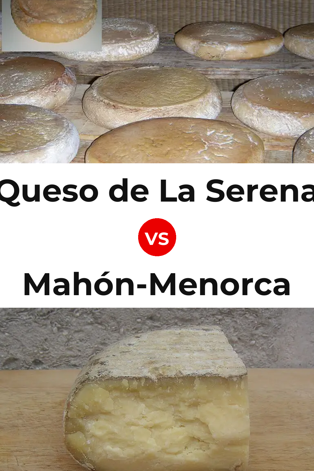 Queso de La Serena vs Mahón-Menorca Cheese Pinterest comparison