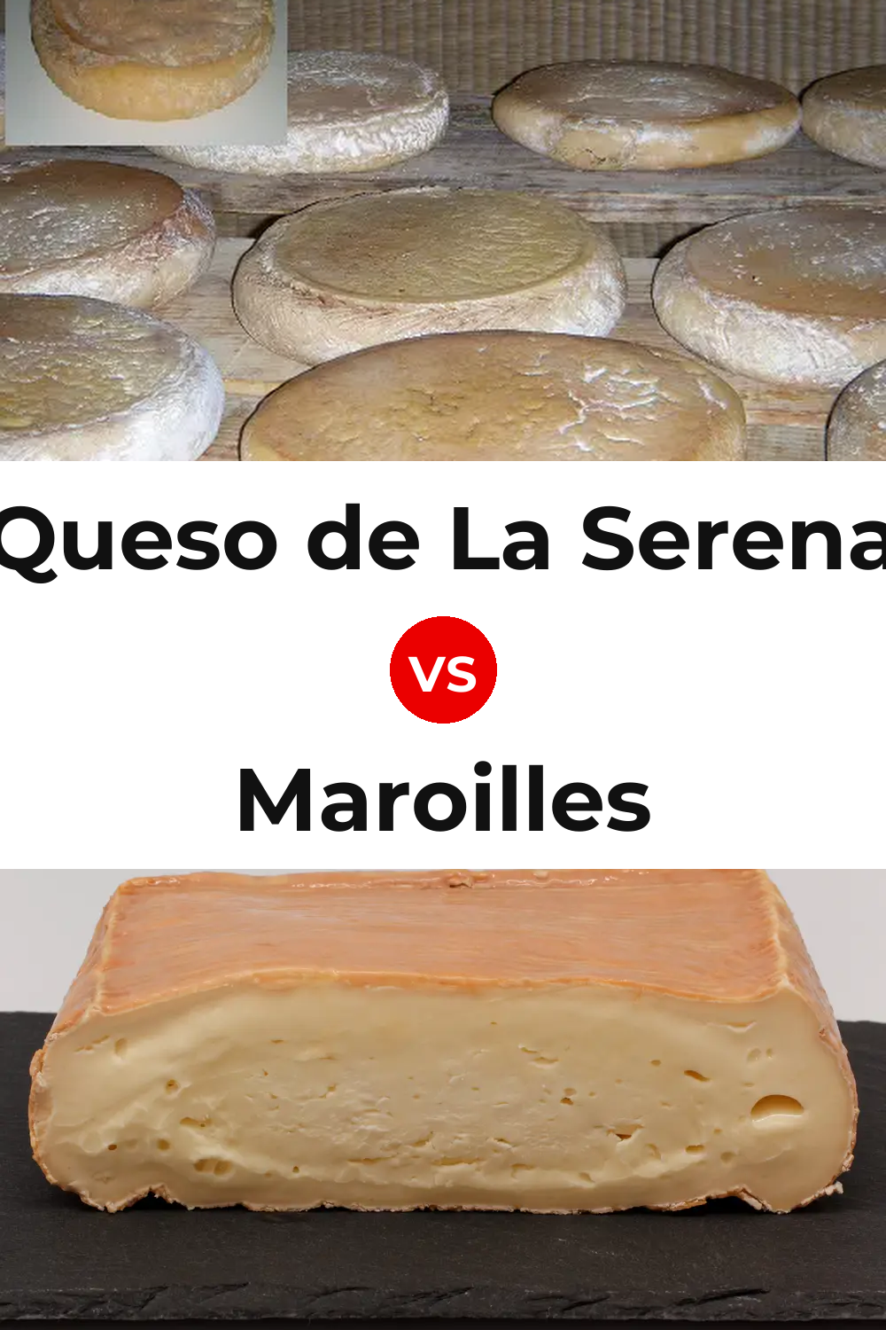 Queso de La Serena vs Maroilles Cheese Pinterest comparison