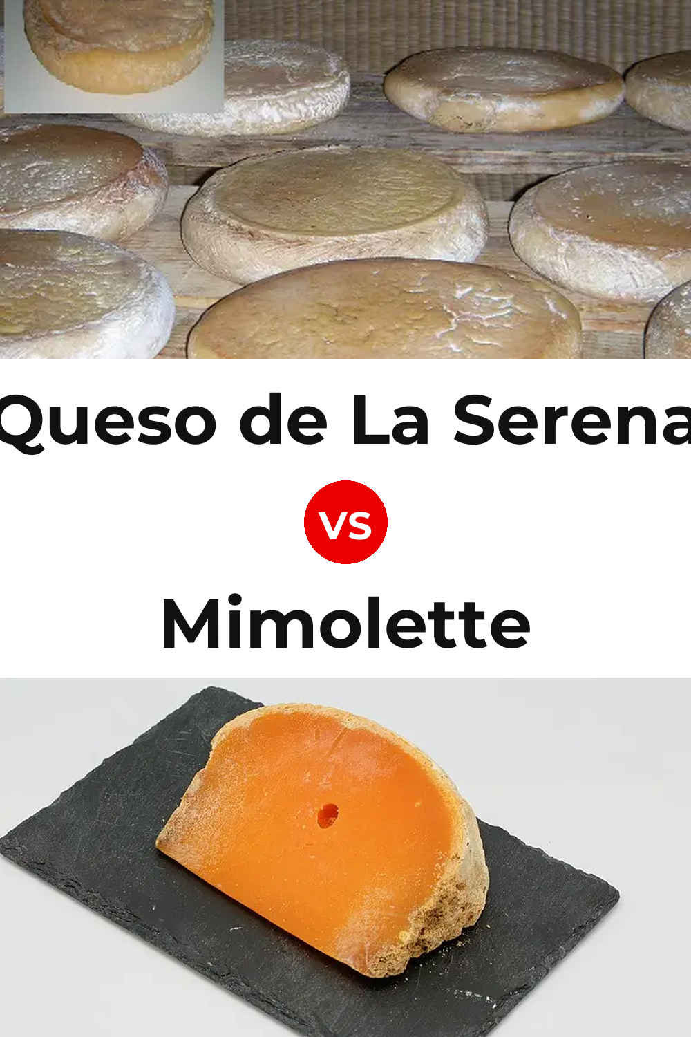 Queso de La Serena vs Mimolette Cheese Pinterest comparison
