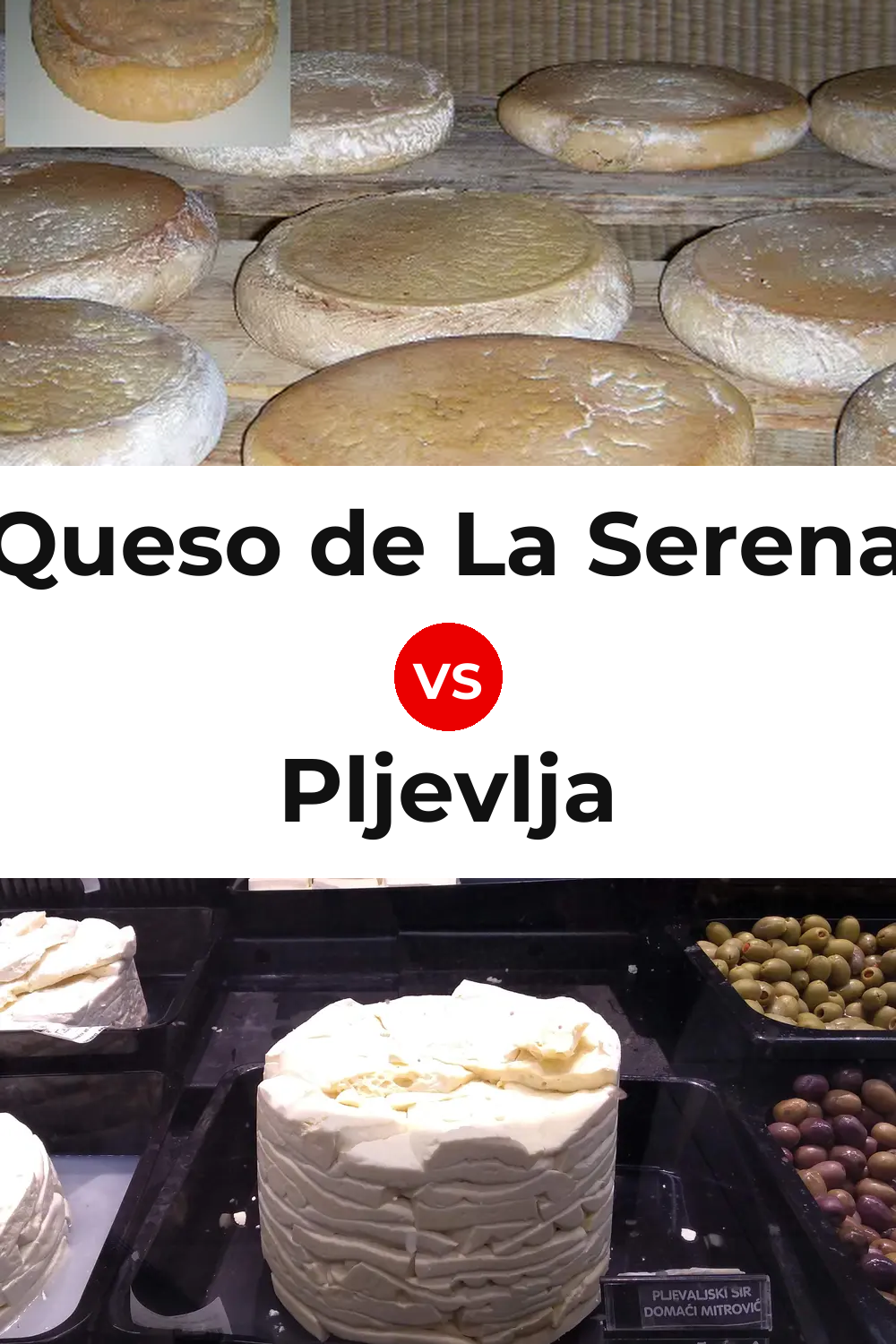 Queso de La Serena vs Pljevlja Cheese Pinterest comparison