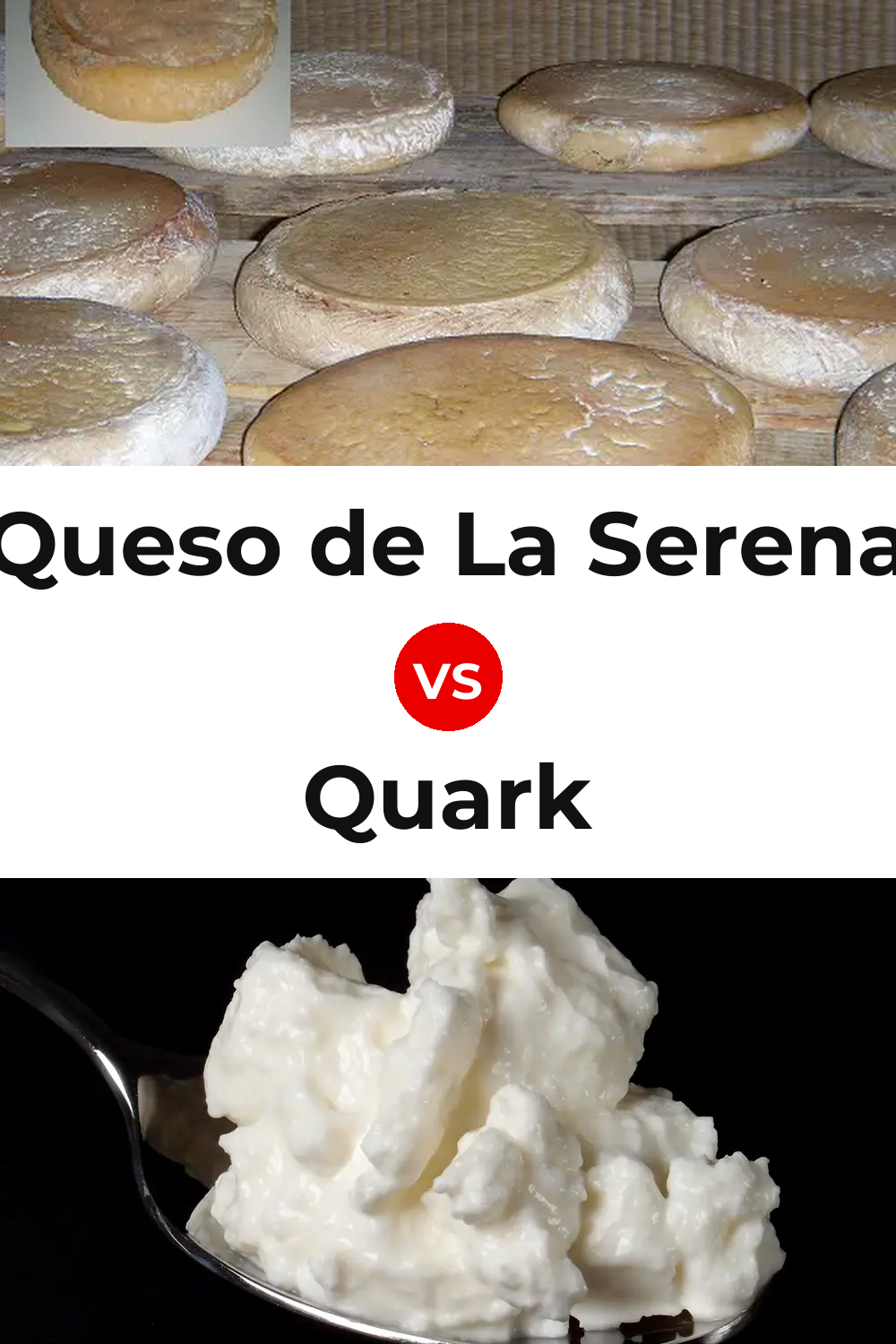 Queso de La Serena vs Quark Cheese Pinterest comparison