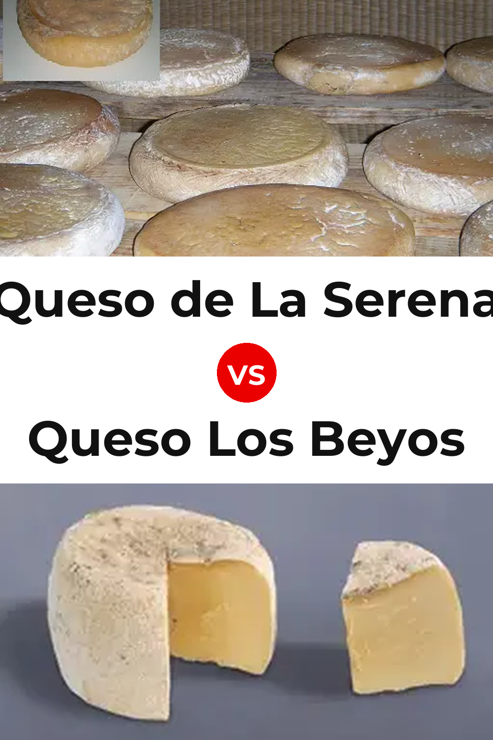 Queso de La Serena vs Queso Los Beyos Pinterest comparison