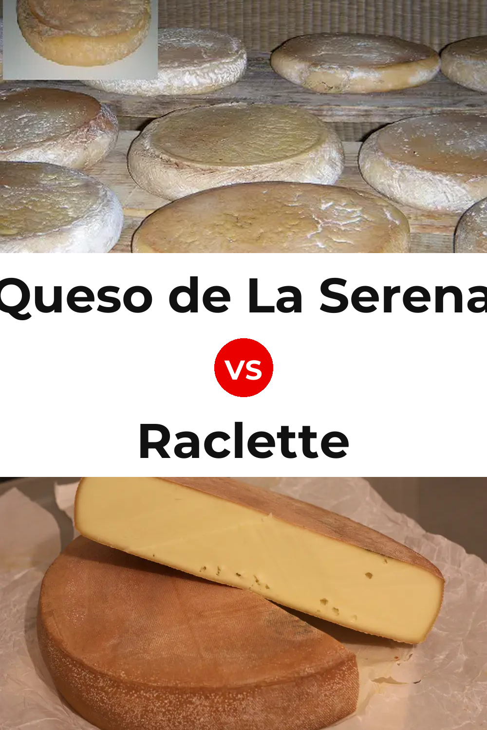 Queso de La Serena vs Raclette Cheese Pinterest comparison