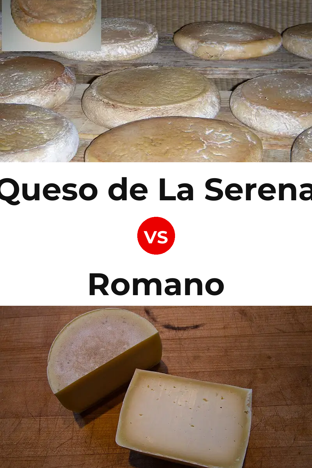 Queso de La Serena vs Romano Cheese Pinterest comparison
