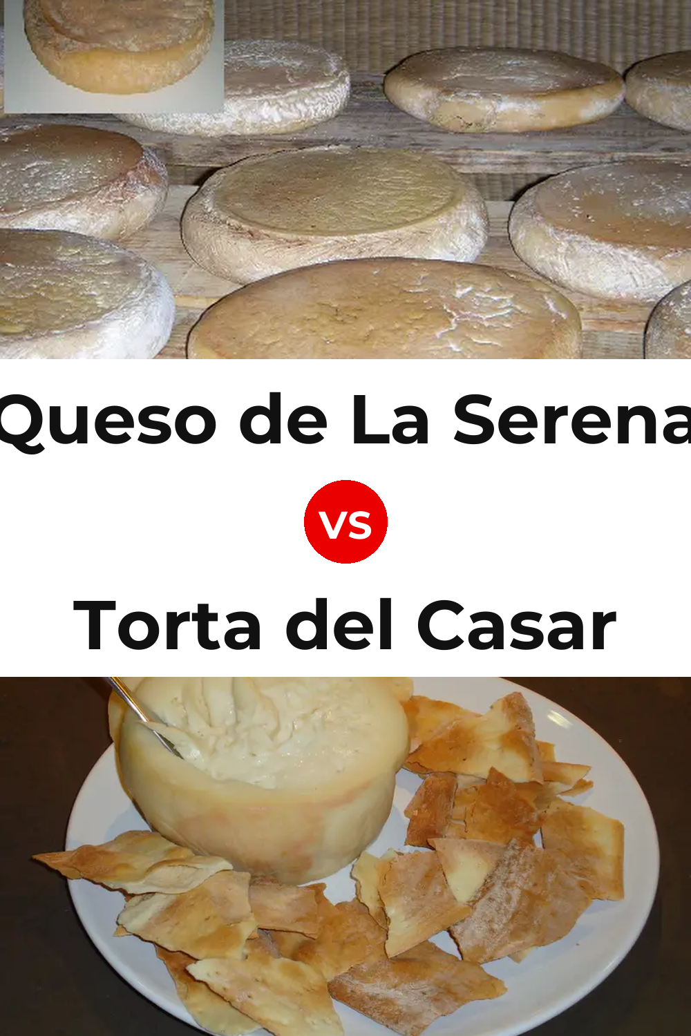 Queso de La Serena vs Torta del Casar Cheese Pinterest comparison