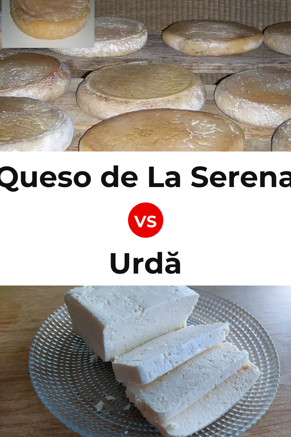 Queso de La Serena vs Urdă Cheese Pinterest comparison