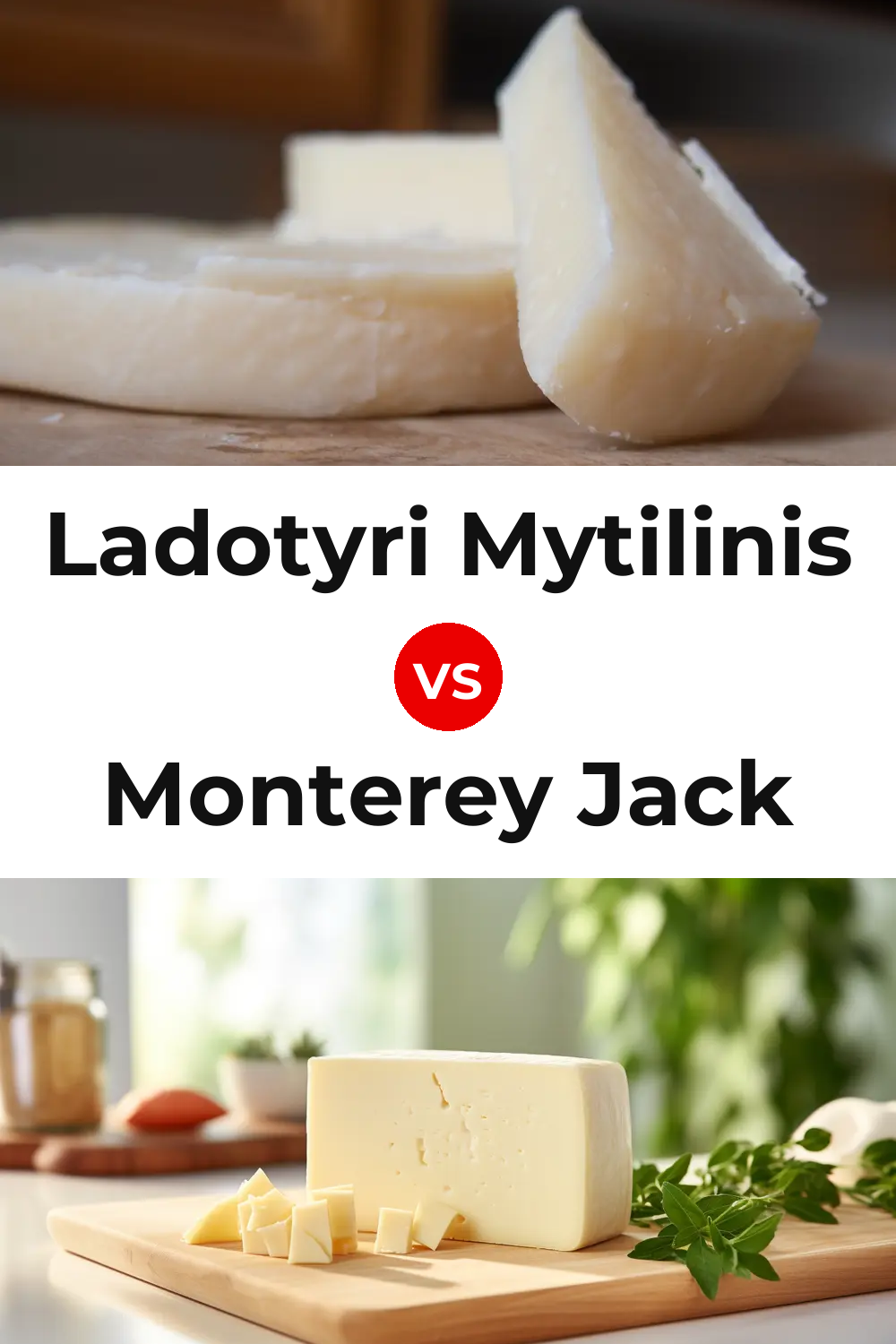 Ladotyri Mytilinis Cheese vs Monterey Jack Cheese Pinterest comparison