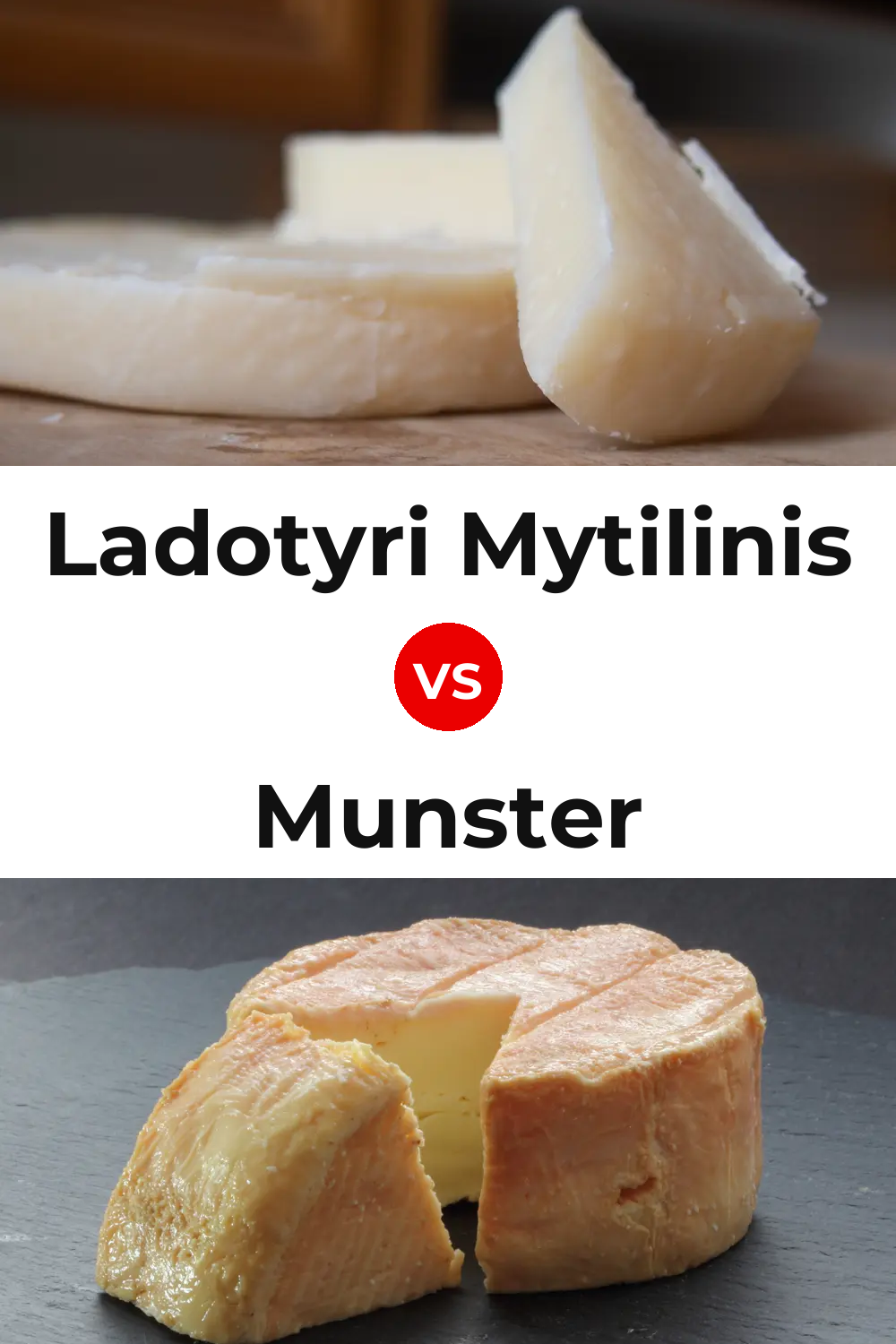 Ladotyri Mytilinis Cheese vs Munster Cheese Pinterest comparison