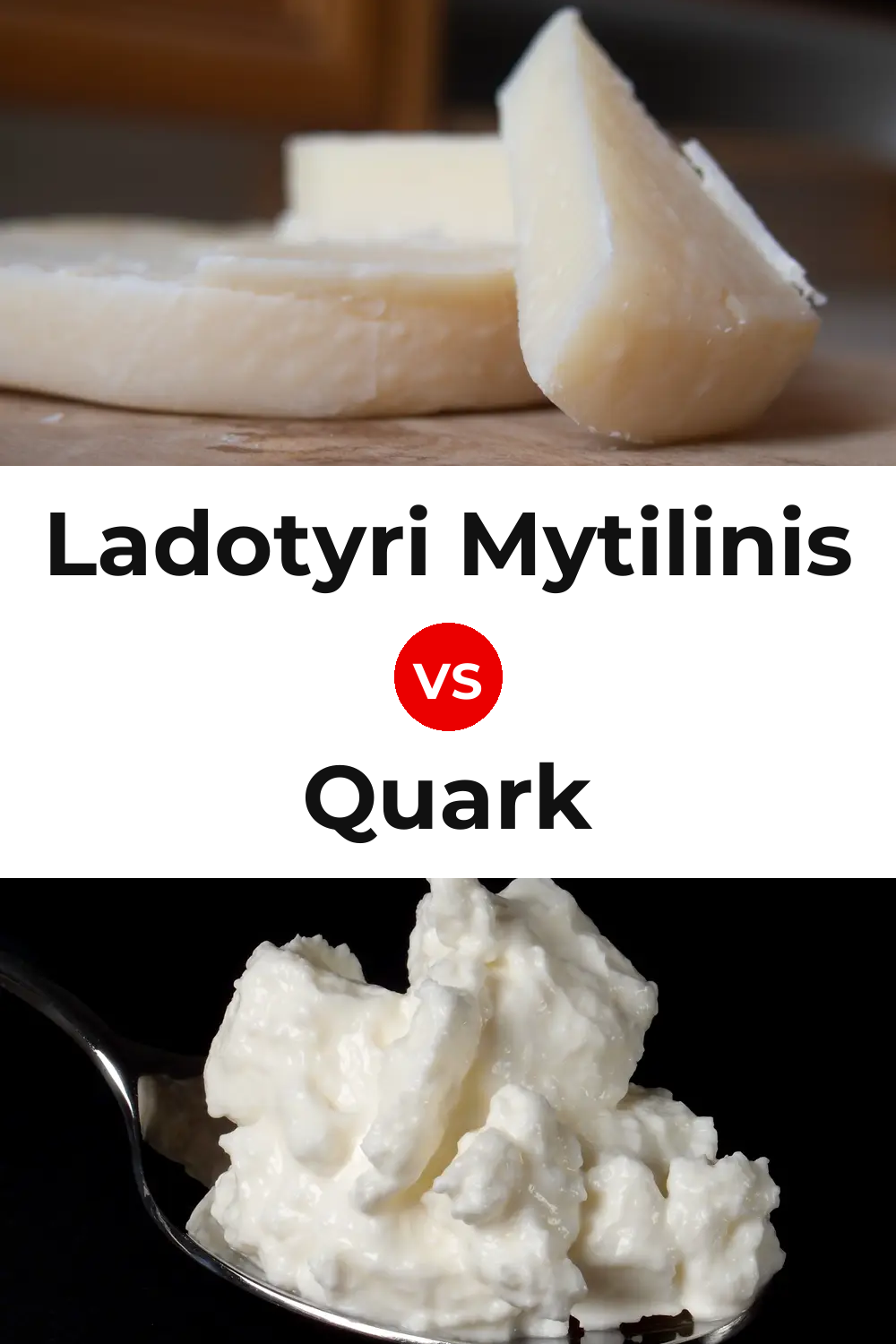 Ladotyri Mytilinis Cheese vs Quark Cheese Pinterest comparison