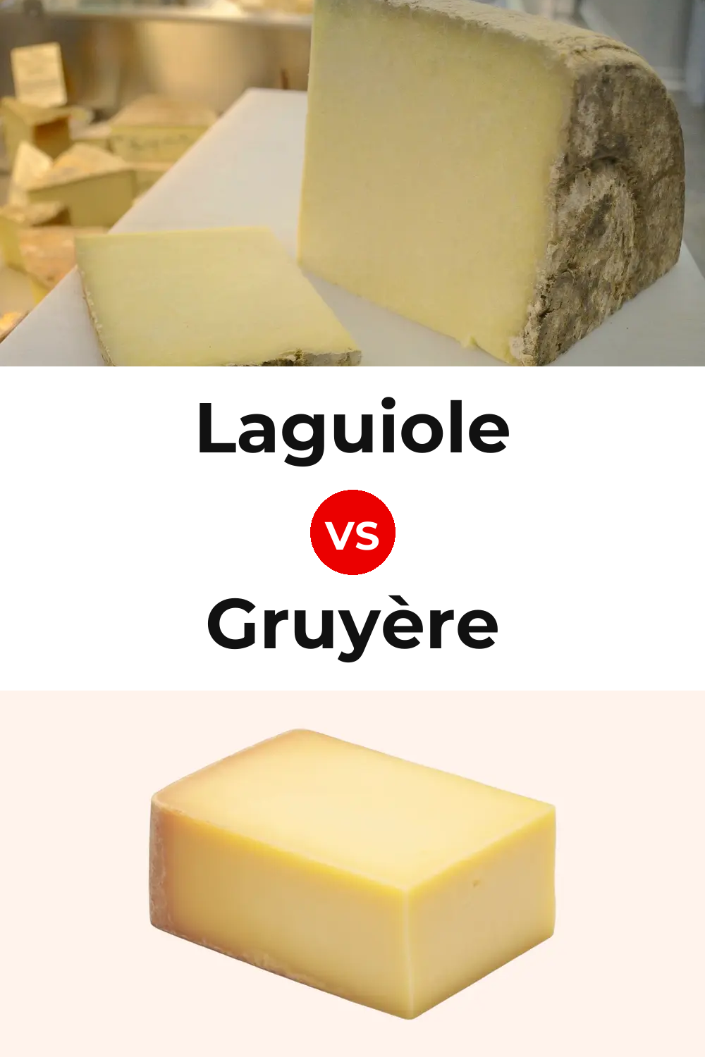 Laguiole Cheese vs Gruyère Cheese Pinterest comparison