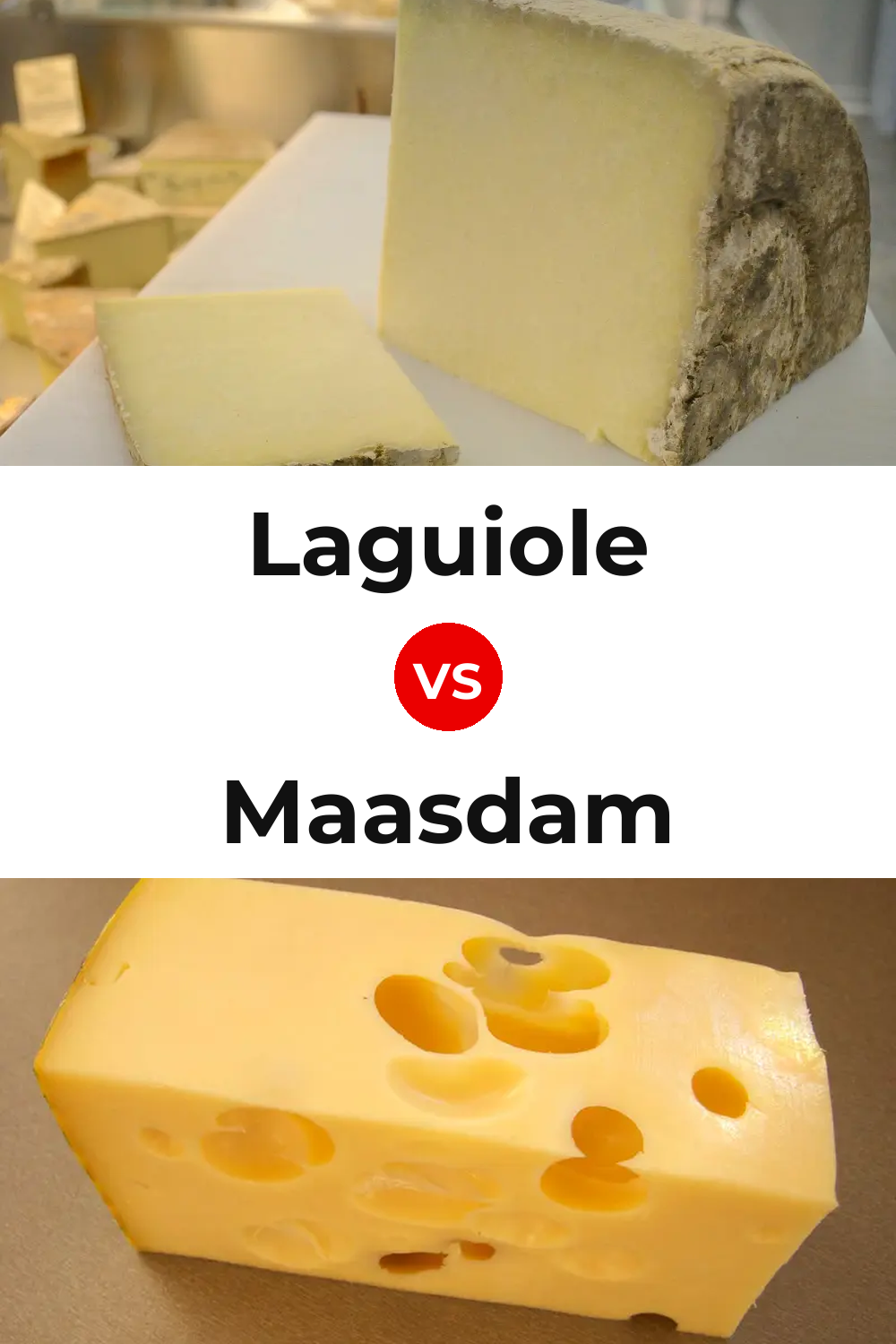 Laguiole Cheese vs Maasdam Cheese Pinterest comparison