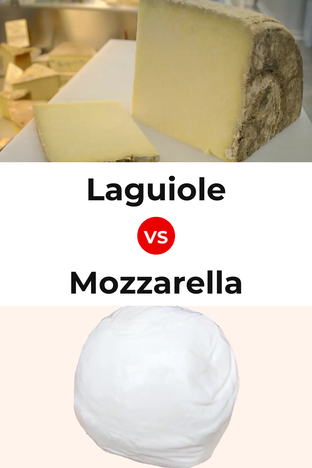 Laguiole Cheese vs Mozzarella Cheese Pinterest comparison