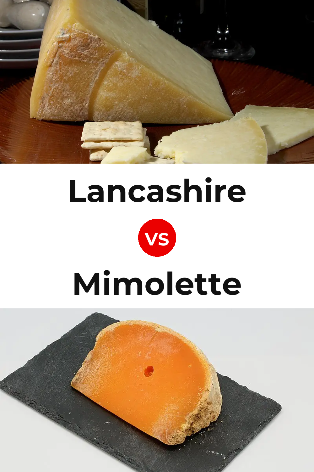 Lancashire Cheese vs Mimolette Cheese Pinterest comparison