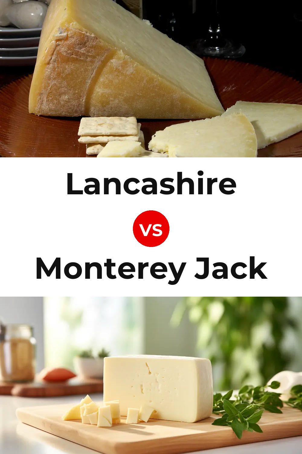 Lancashire Cheese vs Monterey Jack Cheese Pinterest comparison