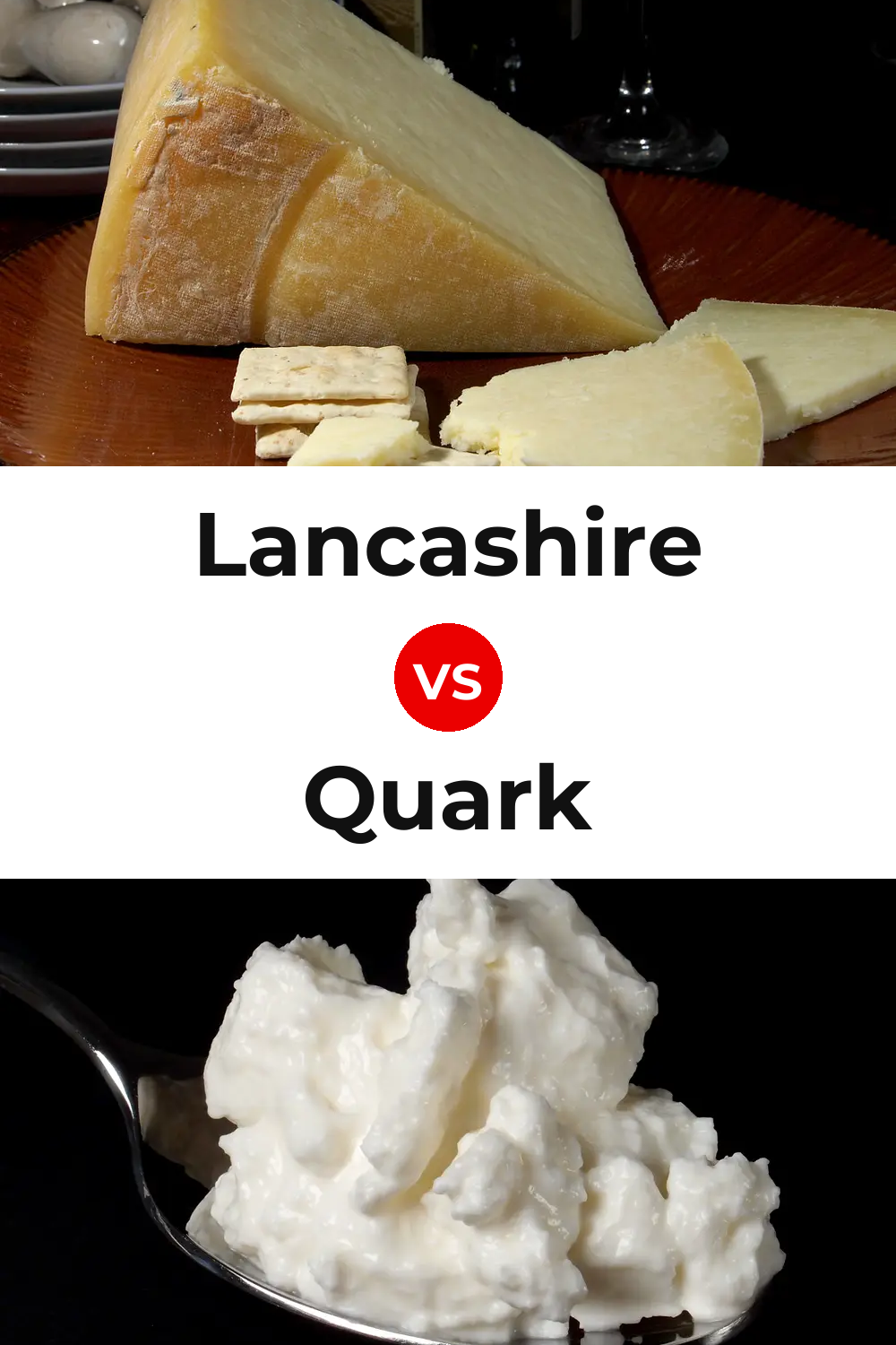 Lancashire Cheese vs Quark Cheese Pinterest comparison