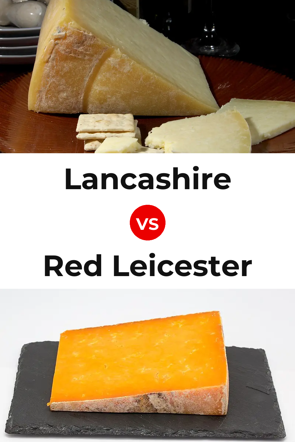 Lancashire Cheese vs Red Leicester Cheese Pinterest comparison