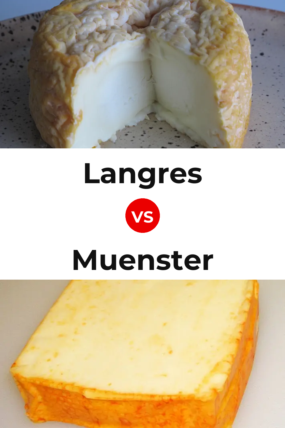 Langres Cheese vs Muenster Cheese Pinterest comparison