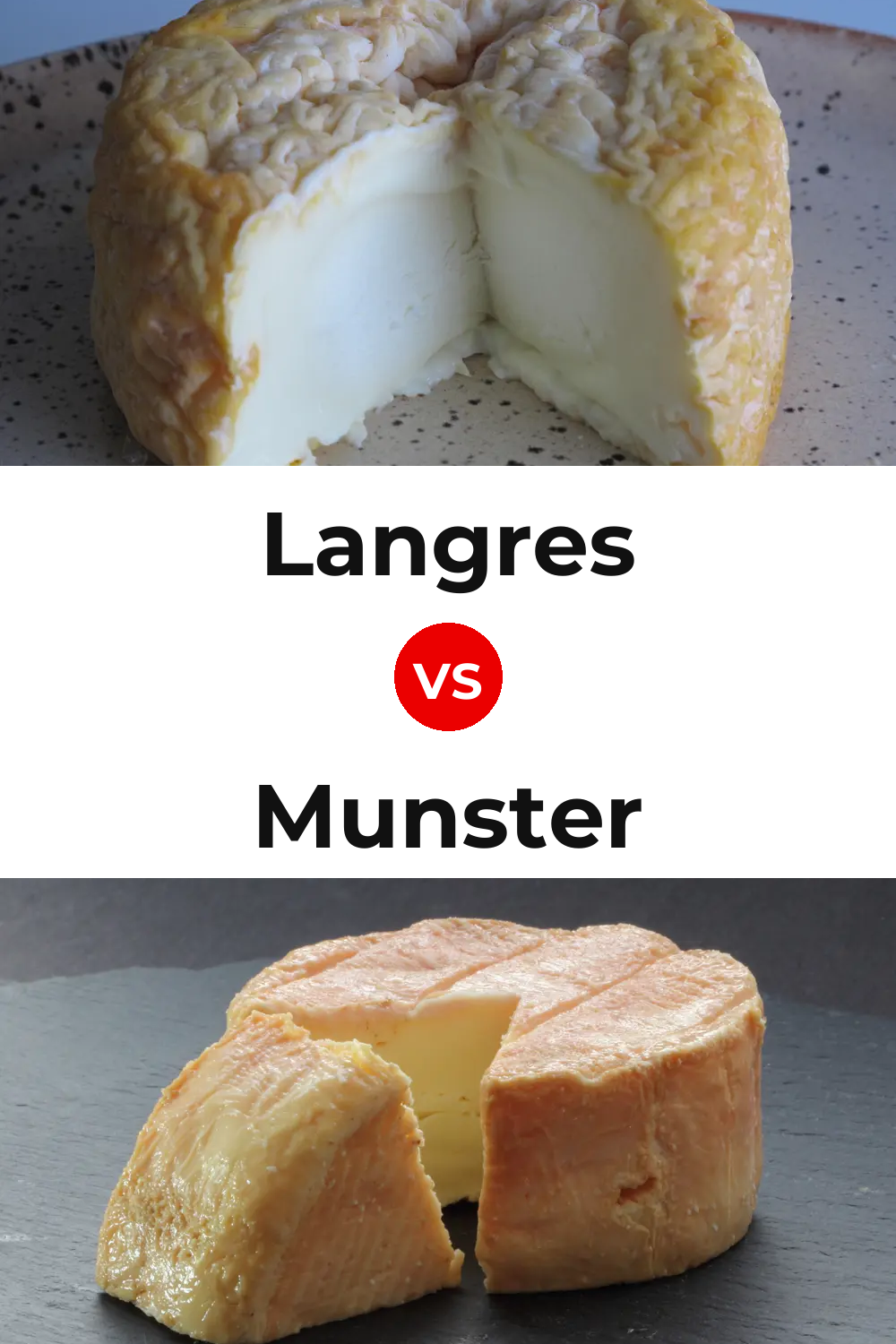 Langres Cheese vs Munster Cheese Pinterest comparison
