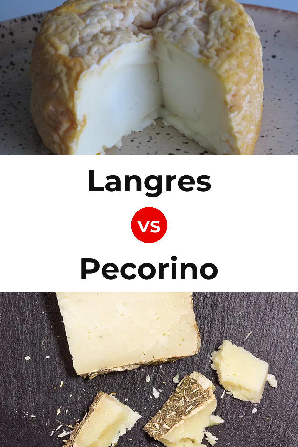 Langres Cheese vs Pecorino Cheese Pinterest comparison