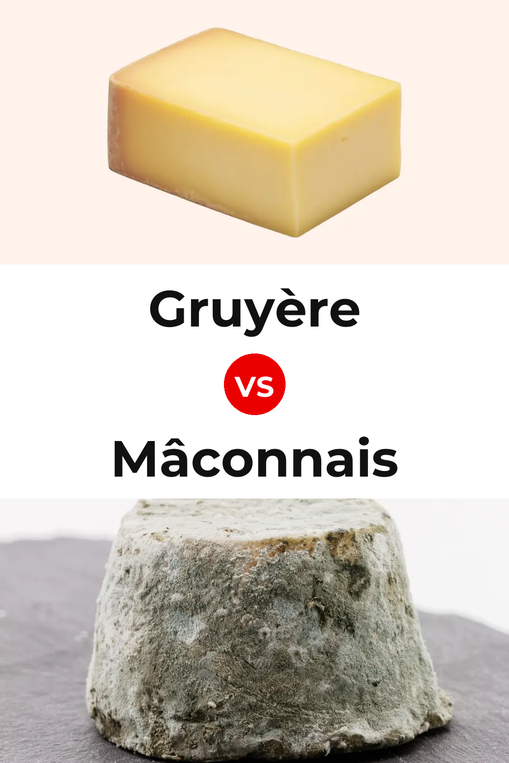 Gruyère Cheese vs Mâconnais Cheese Pinterest comparison