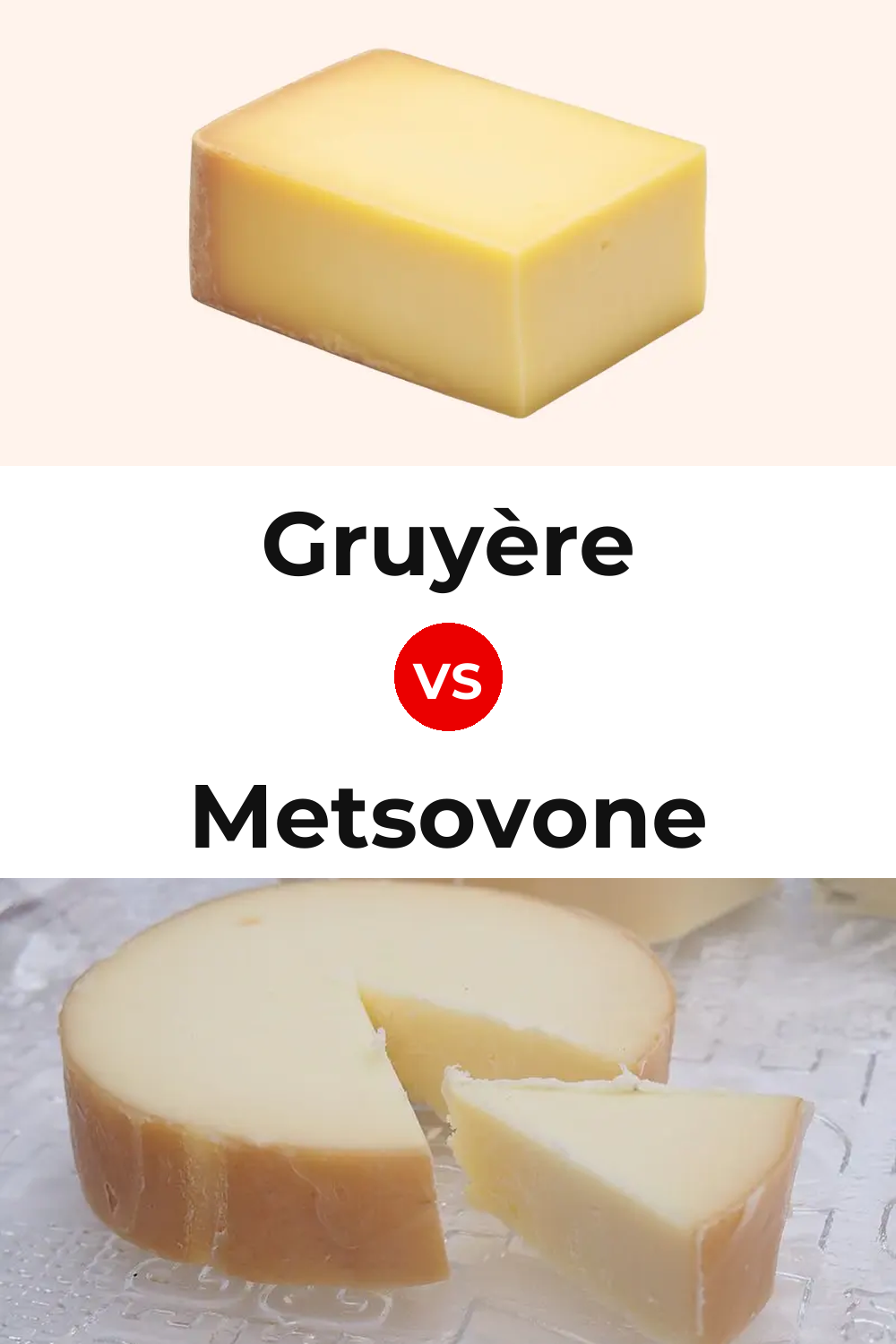Gruyère Cheese vs Metsovone Cheese Pinterest comparison
