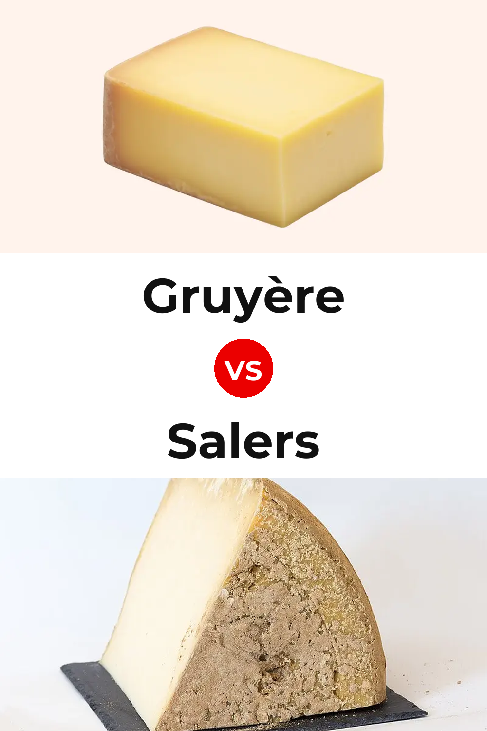 Gruyère Cheese vs Salers Cheese Pinterest comparison
